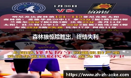 森林狼惊险胜出，终结失利